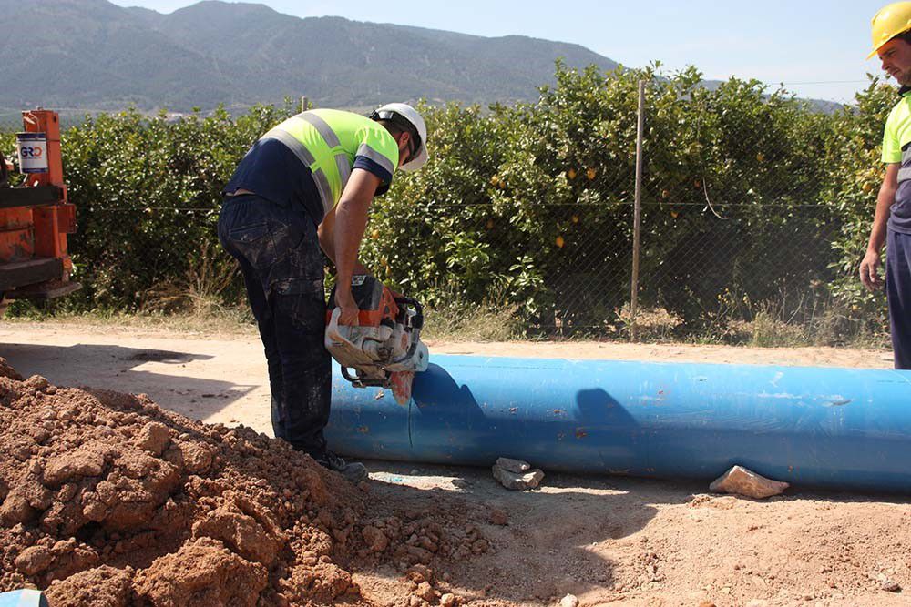 Estación de bombeo del proyecto de modernización de la zona regable de la comunidad de regantes del trasvase Tajo-Segura de Librilla Sector 2.